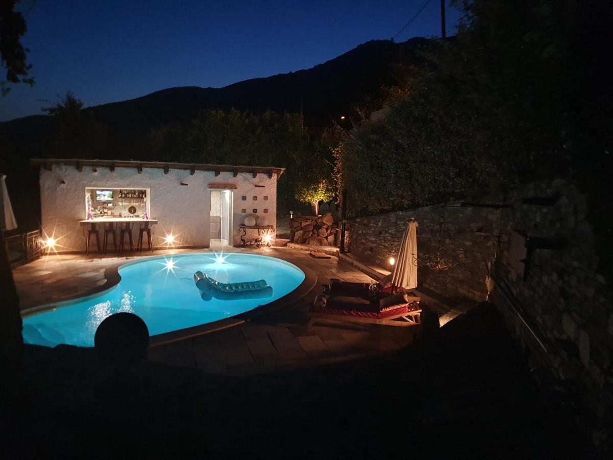 Maison De Charme Avec Piscine Et Vue Exceptionnelle Scolca Bagian luar foto